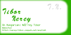 tibor nerey business card